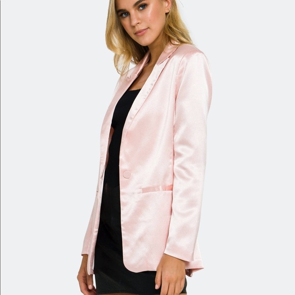 Endless Rose Satin Blazer - Picture 2 of 9